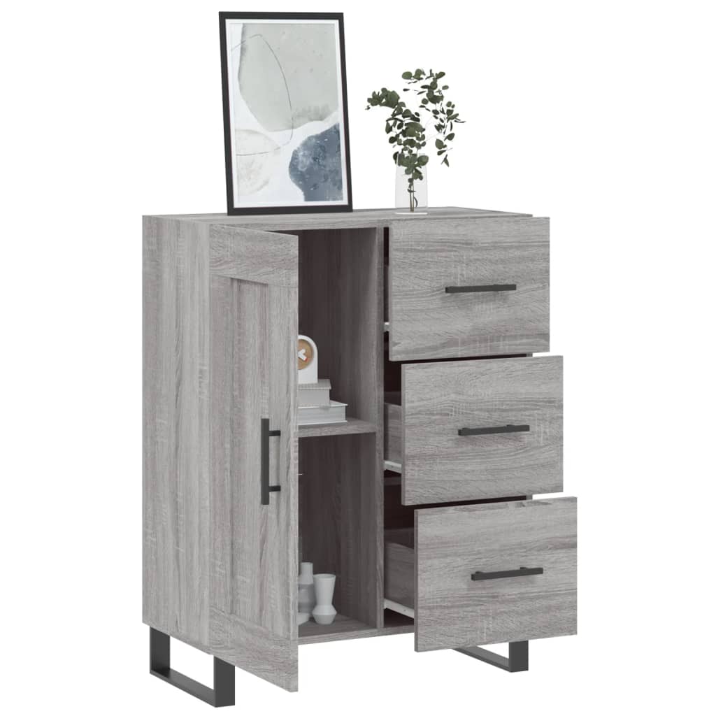 Sideboard Grau Sonoma 69,5x34x90 cm Holzwerkstoff