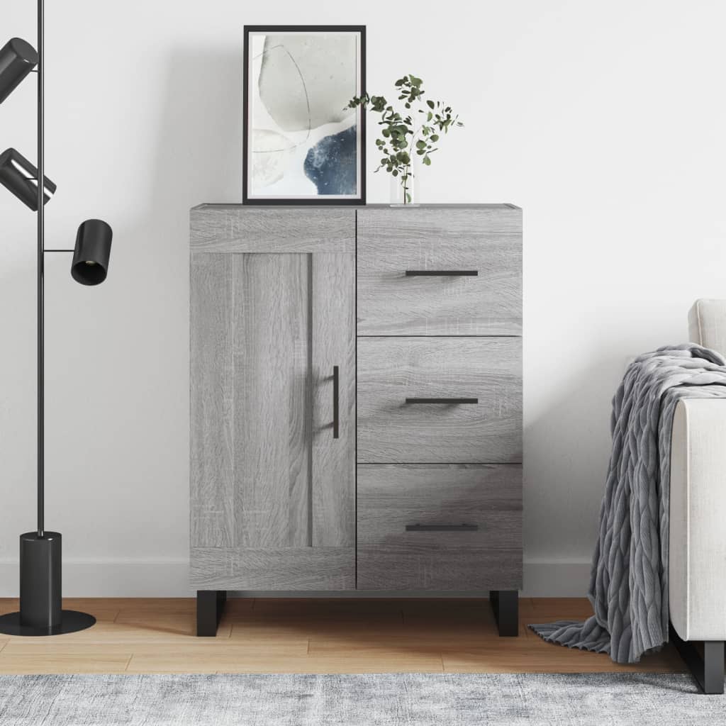Sideboard Grau Sonoma 69,5x34x90 cm Holzwerkstoff