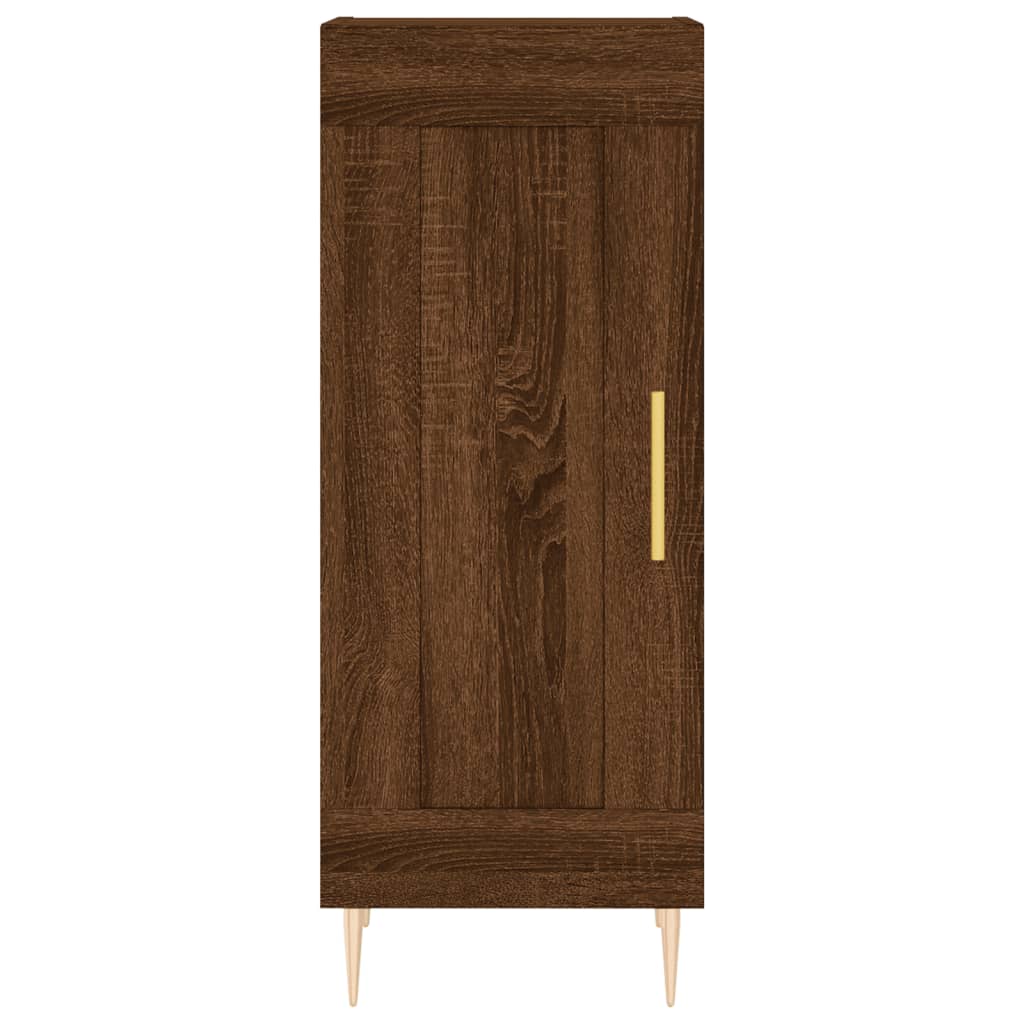 Sideboard Braun Eichen-Optik 34,5x34x90 cm Holzwerkstoff
