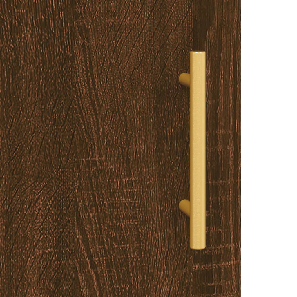 Sideboard Braun Eichen-Optik 34,5x34x90 cm Holzwerkstoff