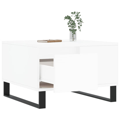 Couchtisch Weiß 55x55x36,5 cm Holzwerkstoff