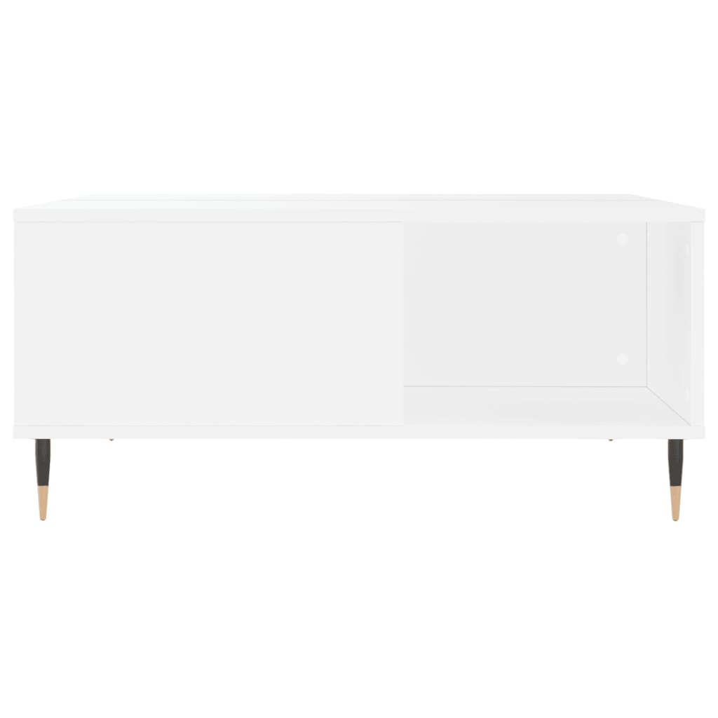 Sofabord Hvid 80x80x36,5 cm Træ Materiale