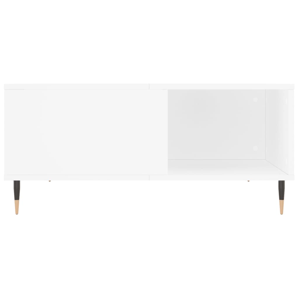 Sofabord Hvid 80x80x36,5 cm Træ Materiale
