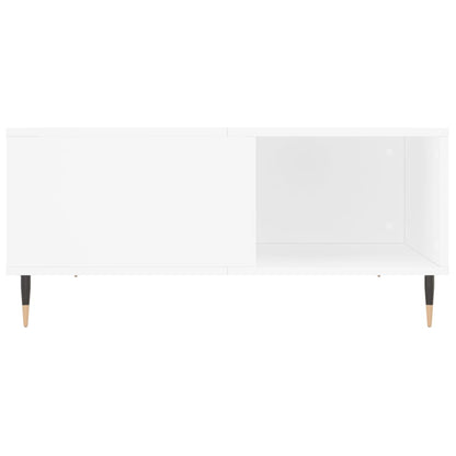 Sofabord Hvid 80x80x36,5 cm Træ Materiale