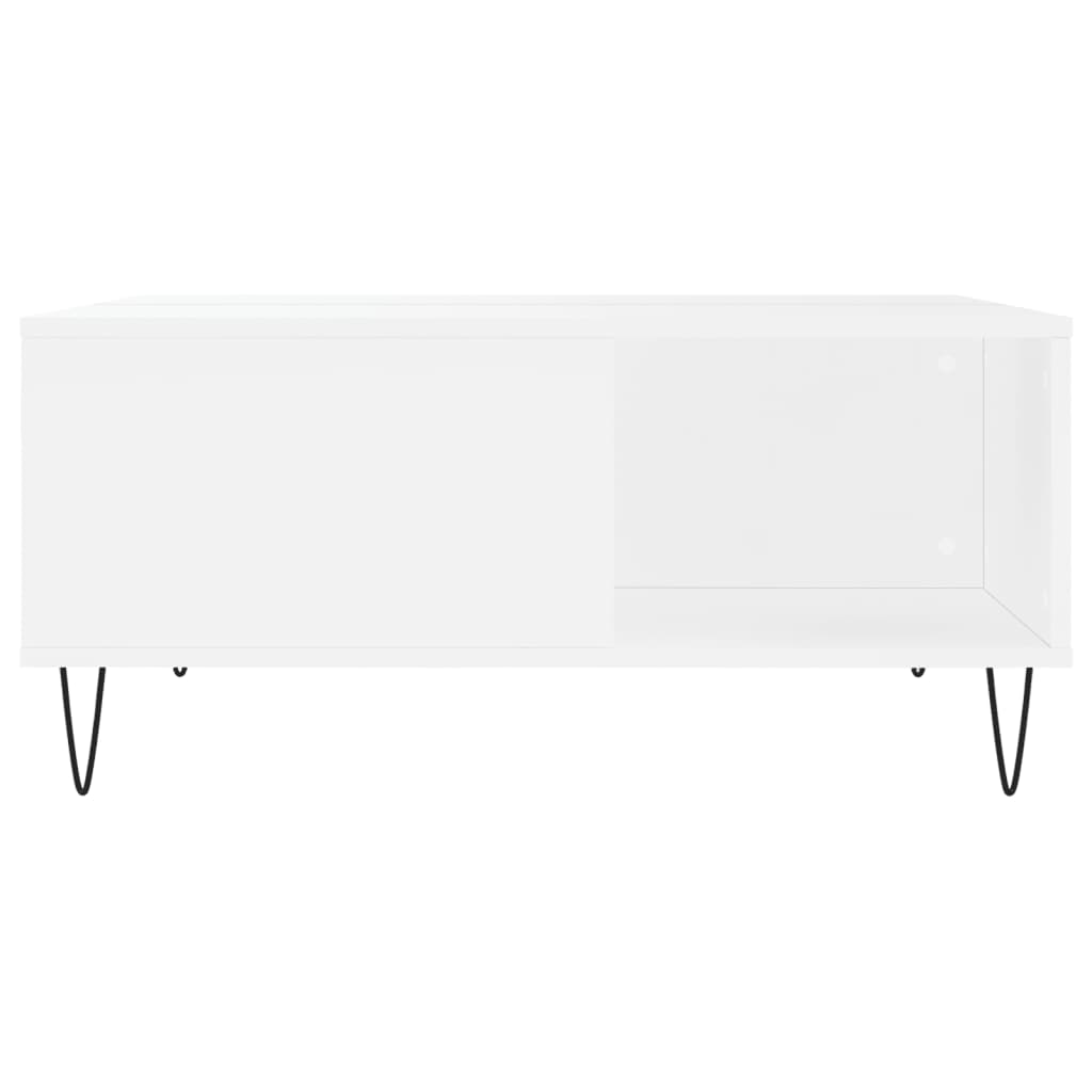 Couchtisch Weiß 80x80x36,5 cm Holzwerkstoff