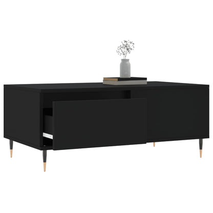 Sofabord Sort 90x50x36,5 cm Træ Materiale