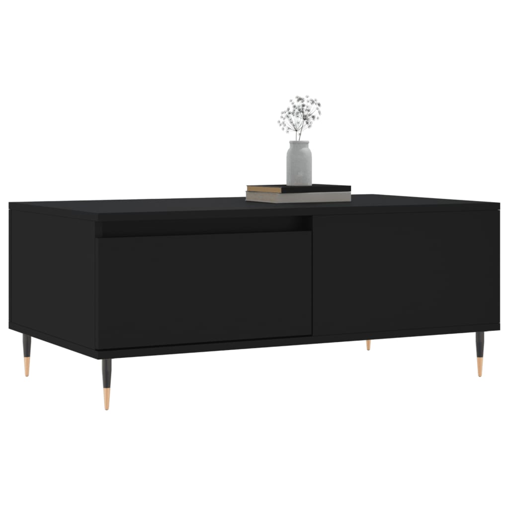 Sofabord Sort 90x50x36,5 cm Træ Materiale