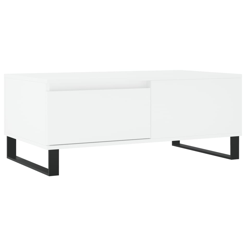 Sofabord Hvid 90x50x36,5 cm Træ Materiale