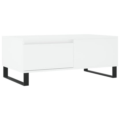 Sofabord Hvid 90x50x36,5 cm Træ Materiale