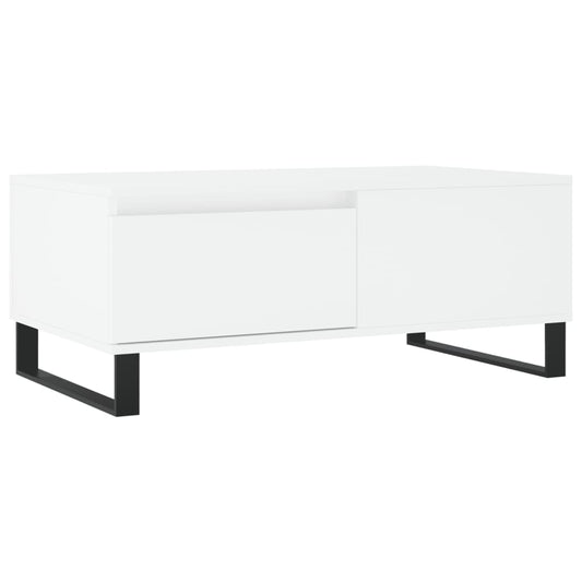 Sofabord Hvid 90x50x36,5 cm Træ Materiale