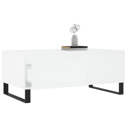 Sofabord Hvid 90x50x36,5 cm Træ Materiale