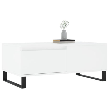 Sofabord Hvid 90x50x36,5 cm Træ Materiale