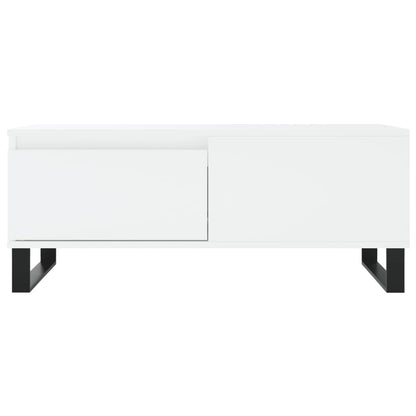 Sofabord Hvid 90x50x36,5 cm Træ Materiale