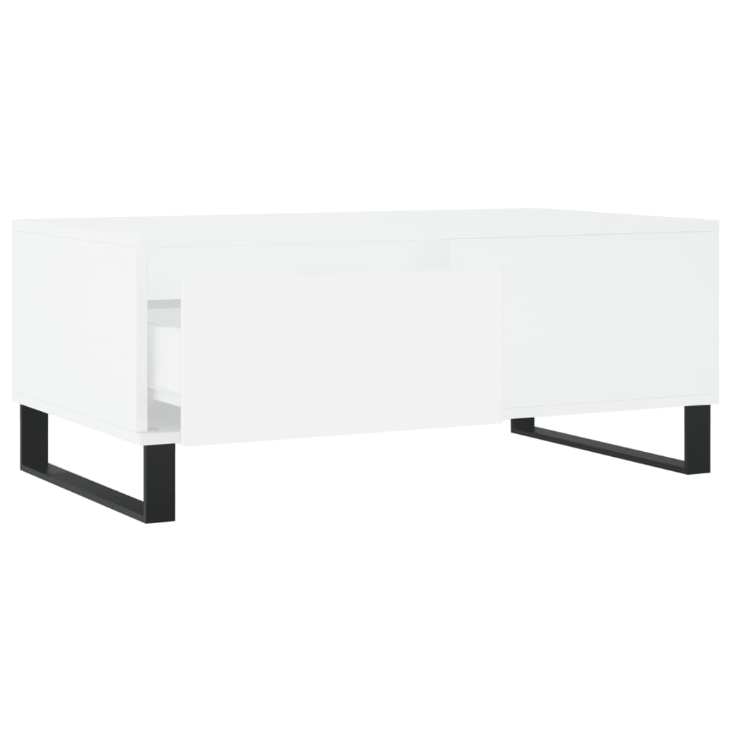 Sofabord Hvid 90x50x36,5 cm Træ Materiale