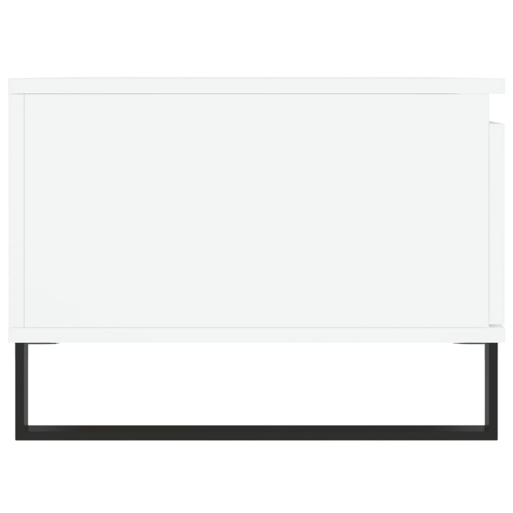 Sofabord Hvid 90x50x36,5 cm Træ Materiale