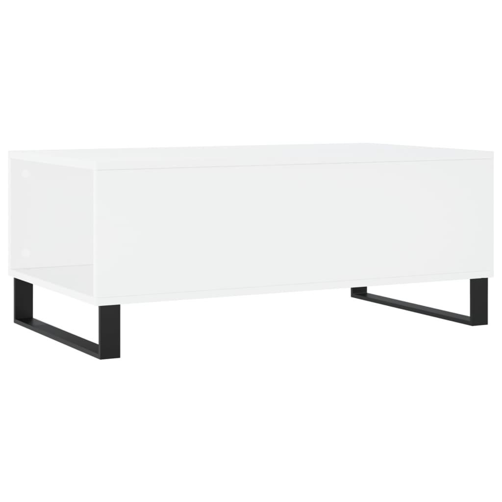 Sofabord Hvid 90x50x36,5 cm Træ Materiale