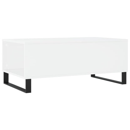Sofabord Hvid 90x50x36,5 cm Træ Materiale