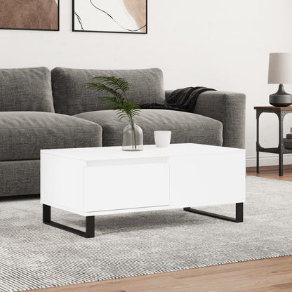 Sofabord Hvid 90x50x36,5 cm Træ Materiale