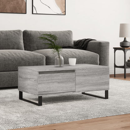 Couchtisch Grau Sonoma 90x50x36,5 cm Holzwerkstoff