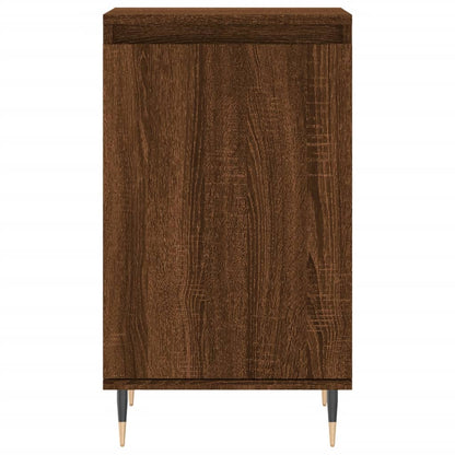 Skænke 2 stk Brun eg look 40x35x70 cm træmateriale