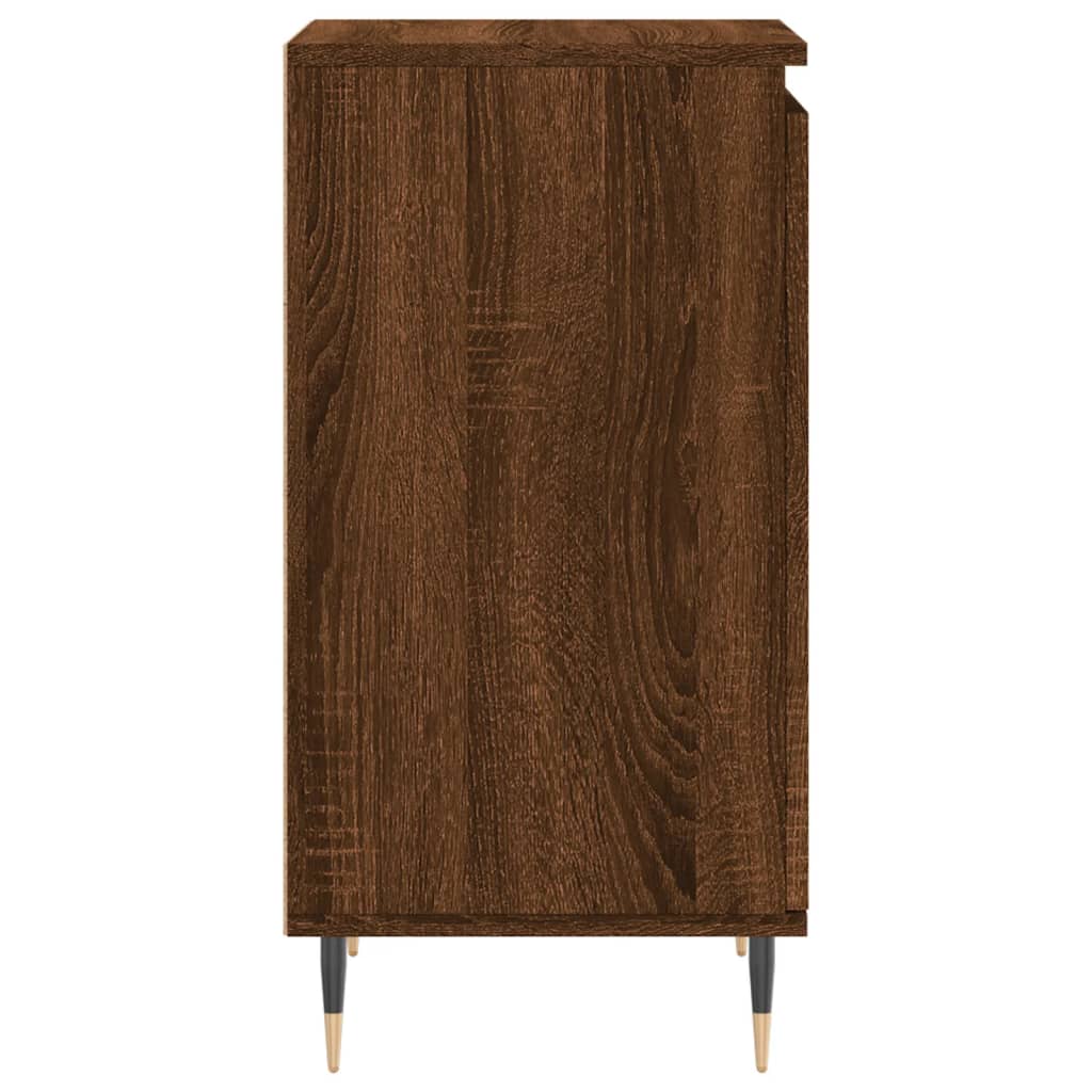 Skænke 2 stk Brun eg look 40x35x70 cm træmateriale