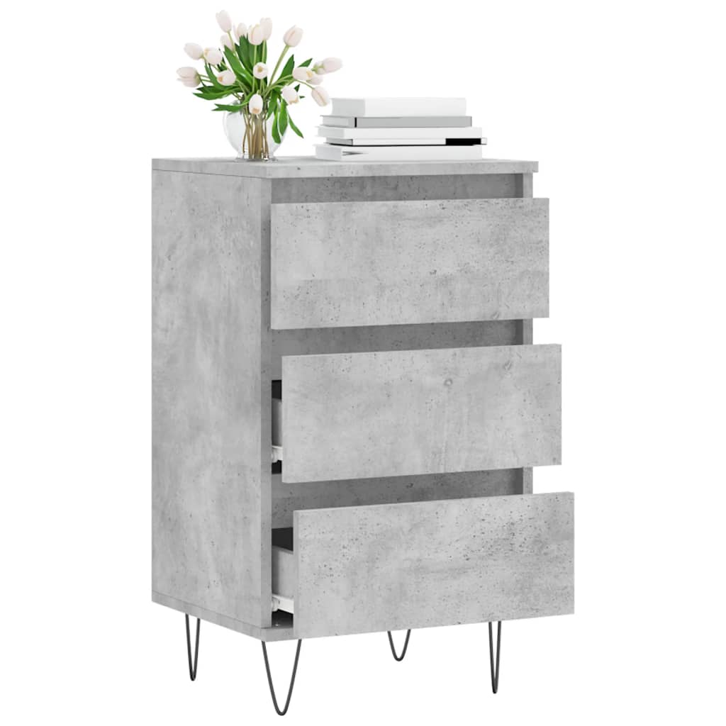 Sideboard Betongrau 40x35x70 cm Holzwerkstoff