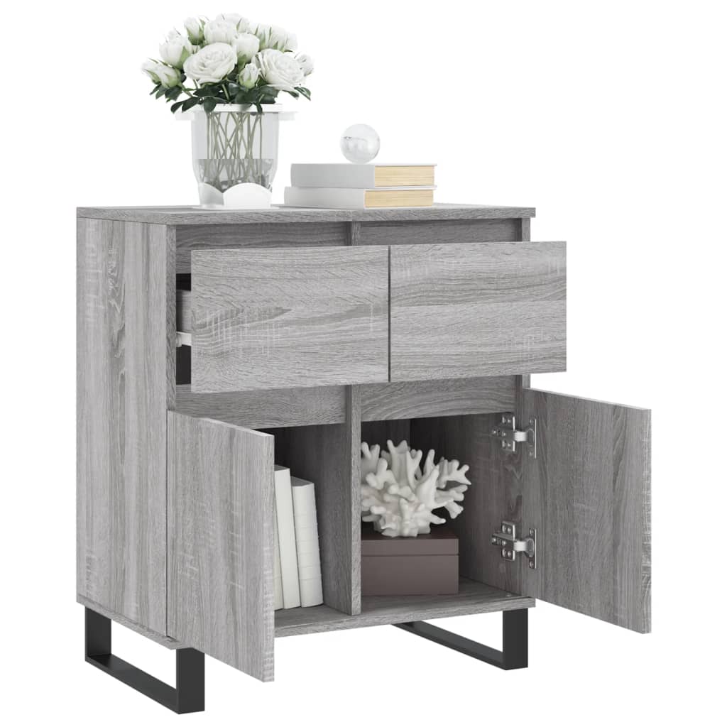 Sideboard Grau Sonoma 60x35x70 cm Holzwerkstoff