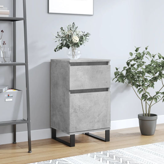Sideboard Betongrau 40x35x70 cm Holzwerkstoff