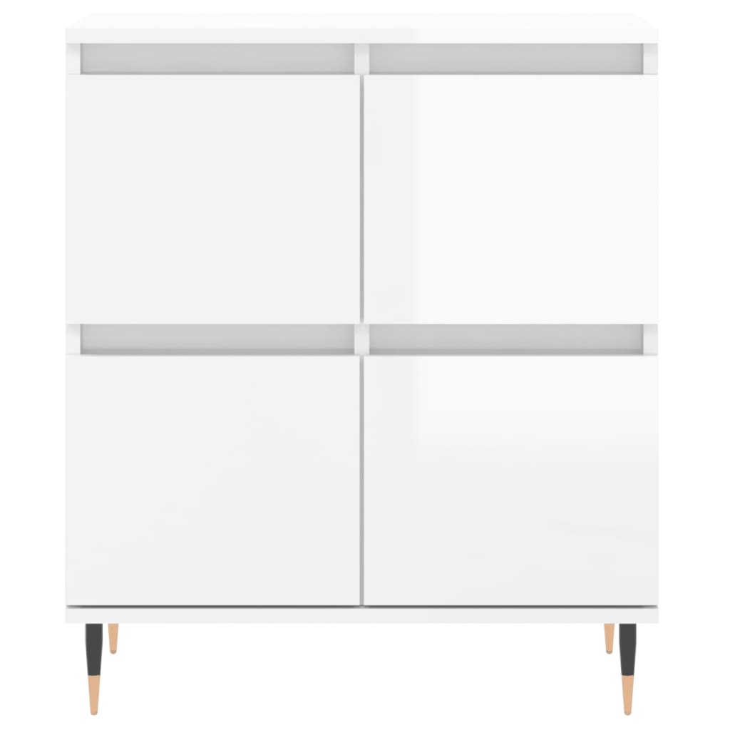 Sideboard Hochglanz-Weiß 60x35x70 cm Holzwerkstoff