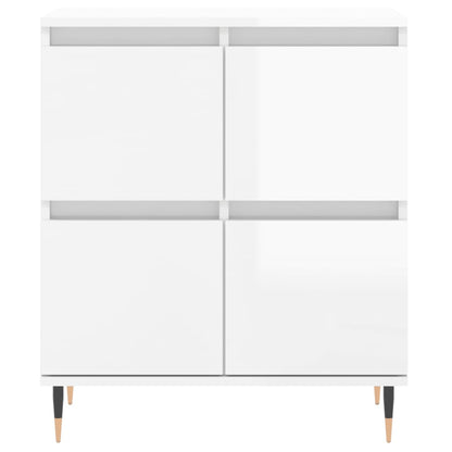 Sideboard Hochglanz-Weiß 60x35x70 cm Holzwerkstoff