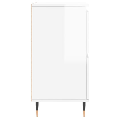 Sideboard Hochglanz-Weiß 60x35x70 cm Holzwerkstoff