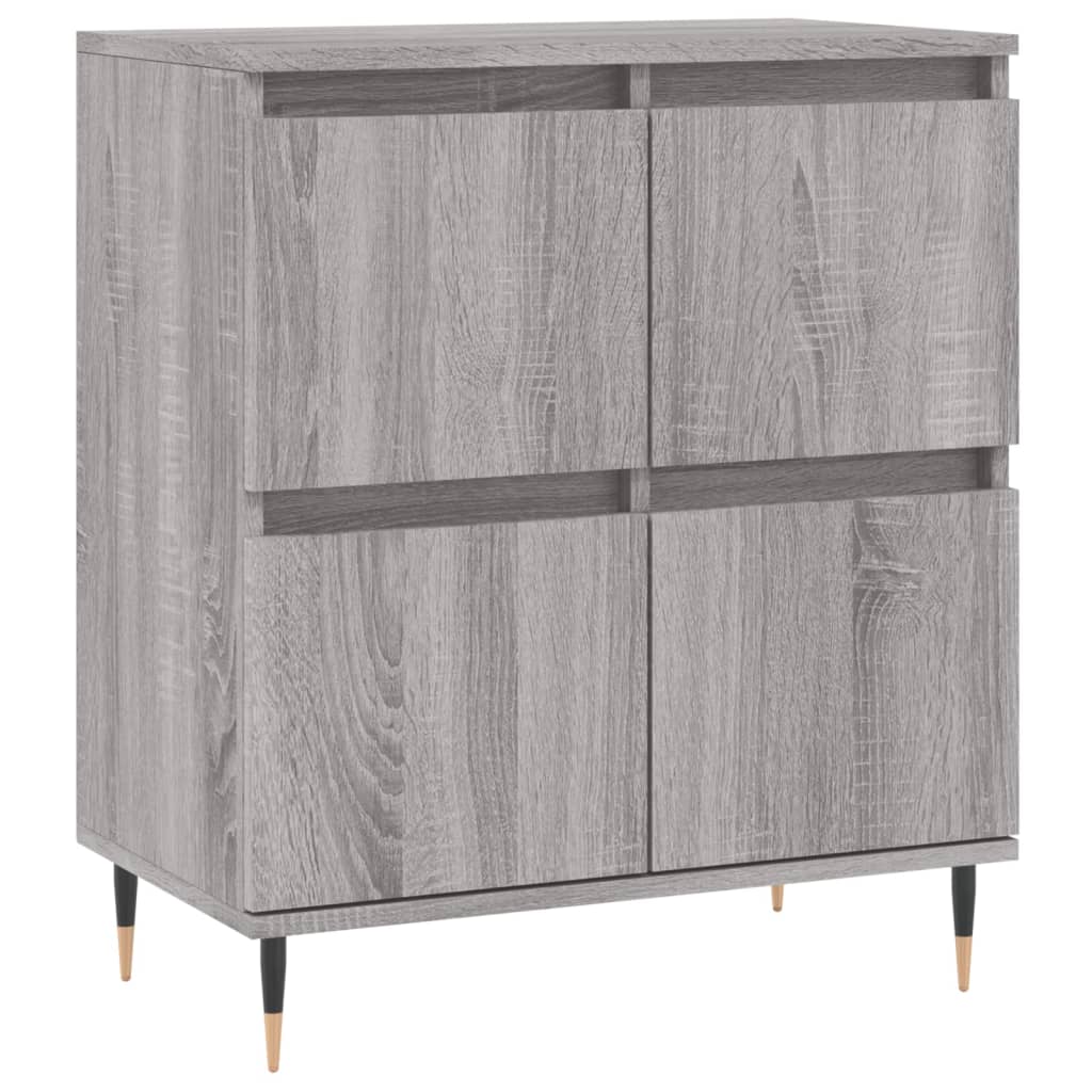 Skænk Grå Sonoma 60x35x70 cm Træmateriale
