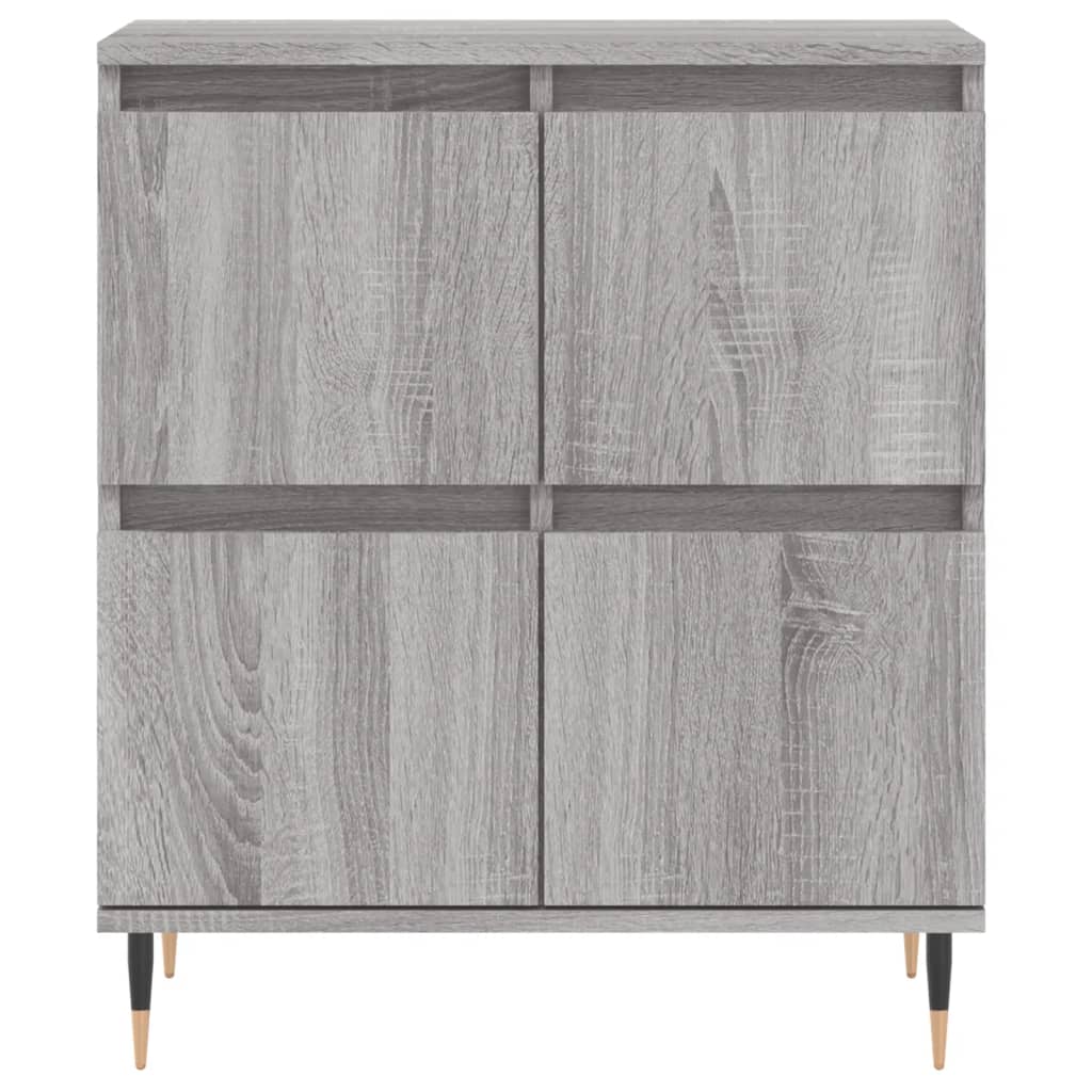 Skænk Grå Sonoma 60x35x70 cm Træmateriale