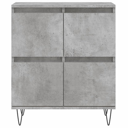 Skænk Beton Grå 60x35x70 cm Træ Materiale