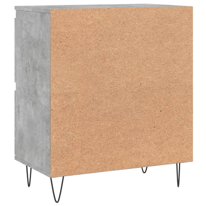 Skænk Beton Grå 60x35x70 cm Træ Materiale