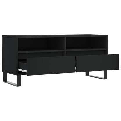 TV-Schrank Schwarz 100x34,5x44,5 cm Holzwerkstoff