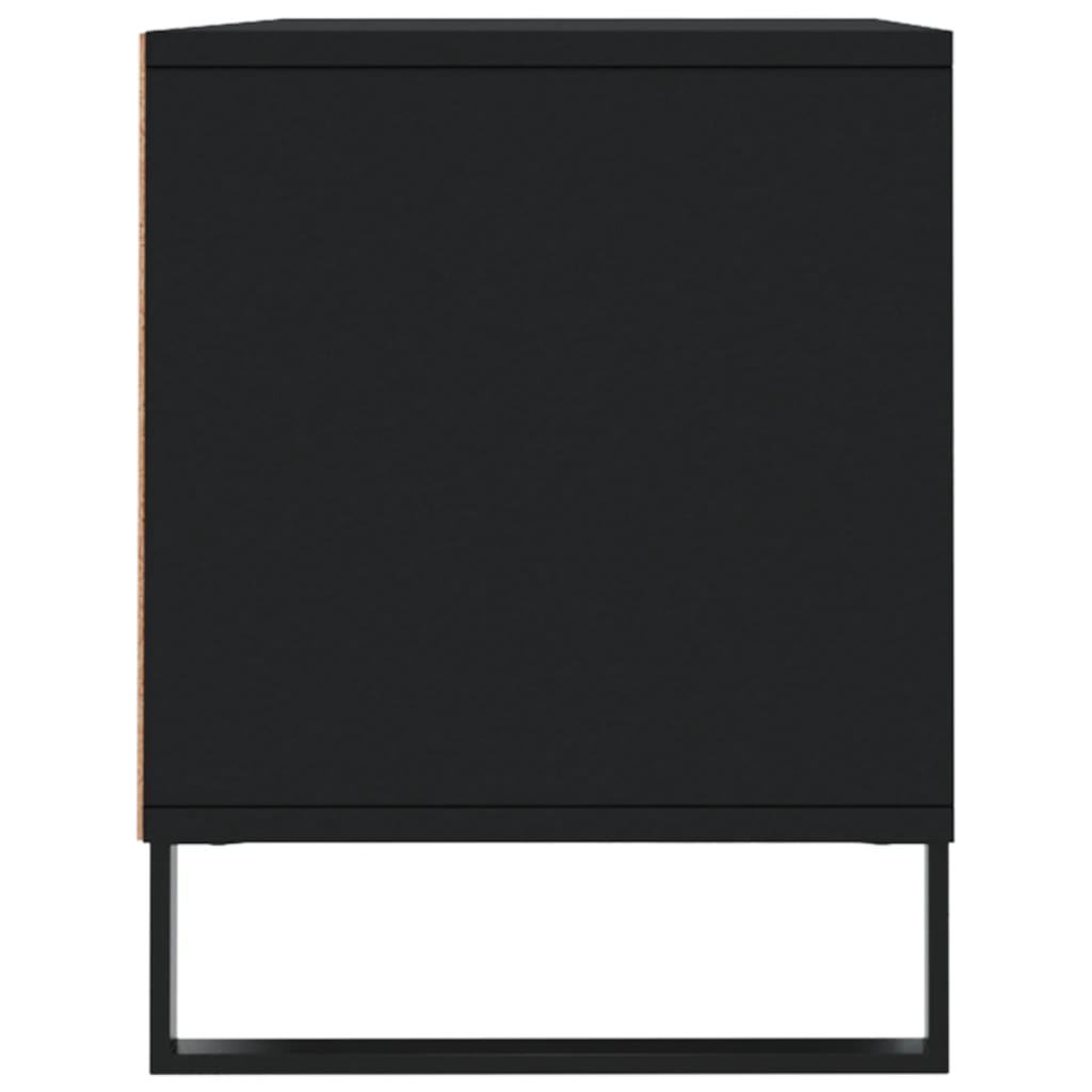 TV-Schrank Schwarz 100x34,5x44,5 cm Holzwerkstoff