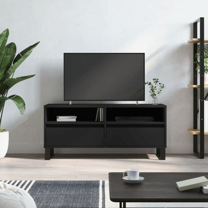 TV-Schrank Schwarz 100x34,5x44,5 cm Holzwerkstoff