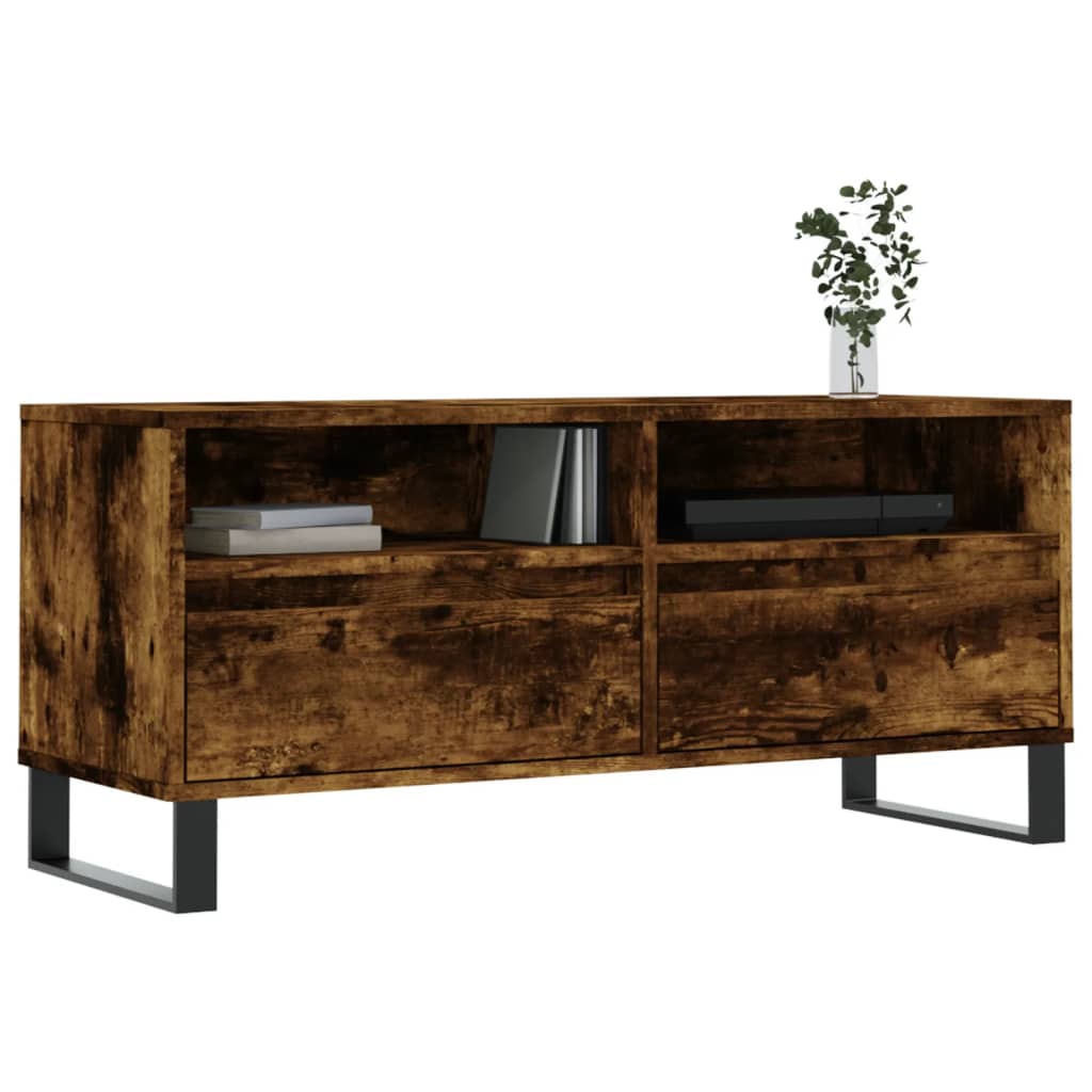 TV-Schrank Räuchereiche 100x34,5x44,5 cm Holzwerkstoff