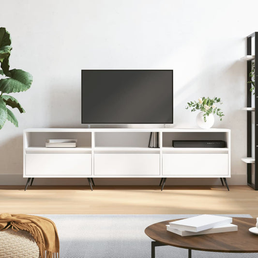 TV-skab Hvid 150x30x44,5 cm Træ Materiale