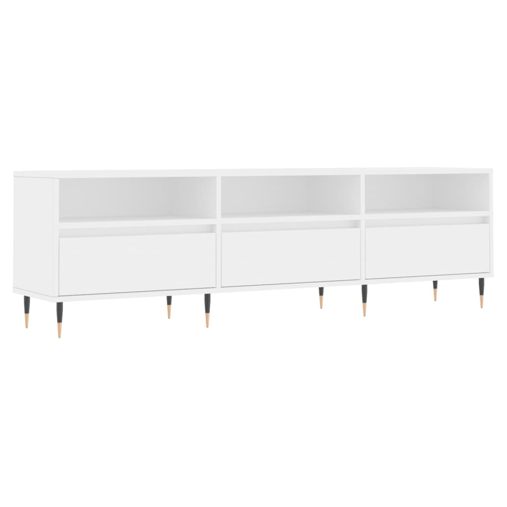 TV-Schrank Weiß 150x30x44,5 cm Holzwerkstoff