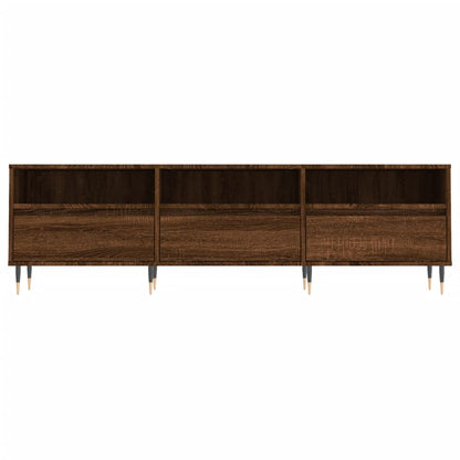 TV-Schrank Braun Eichen-Optik 150x30x44,5 cm Holzwerkstoff