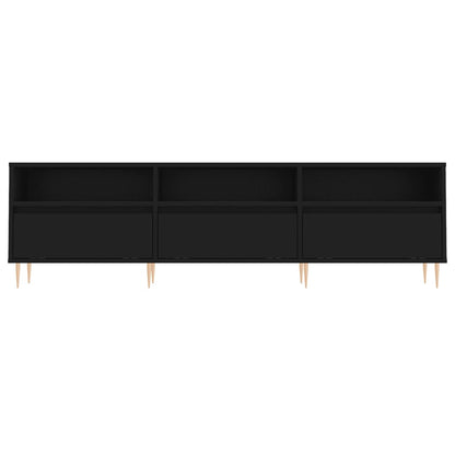 TV-skab Sort 150x30x44,5 cm Træ Materiale