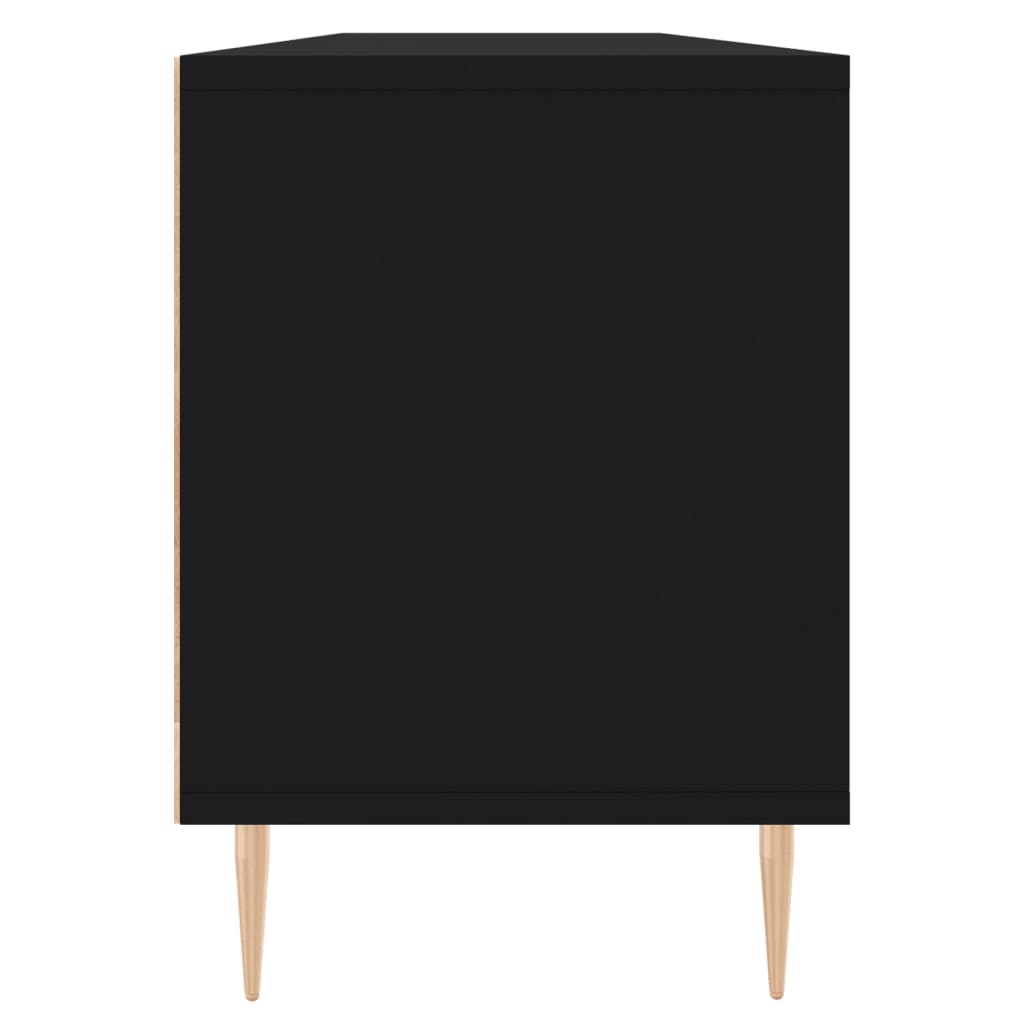 TV-skab Sort 150x30x44,5 cm Træ Materiale