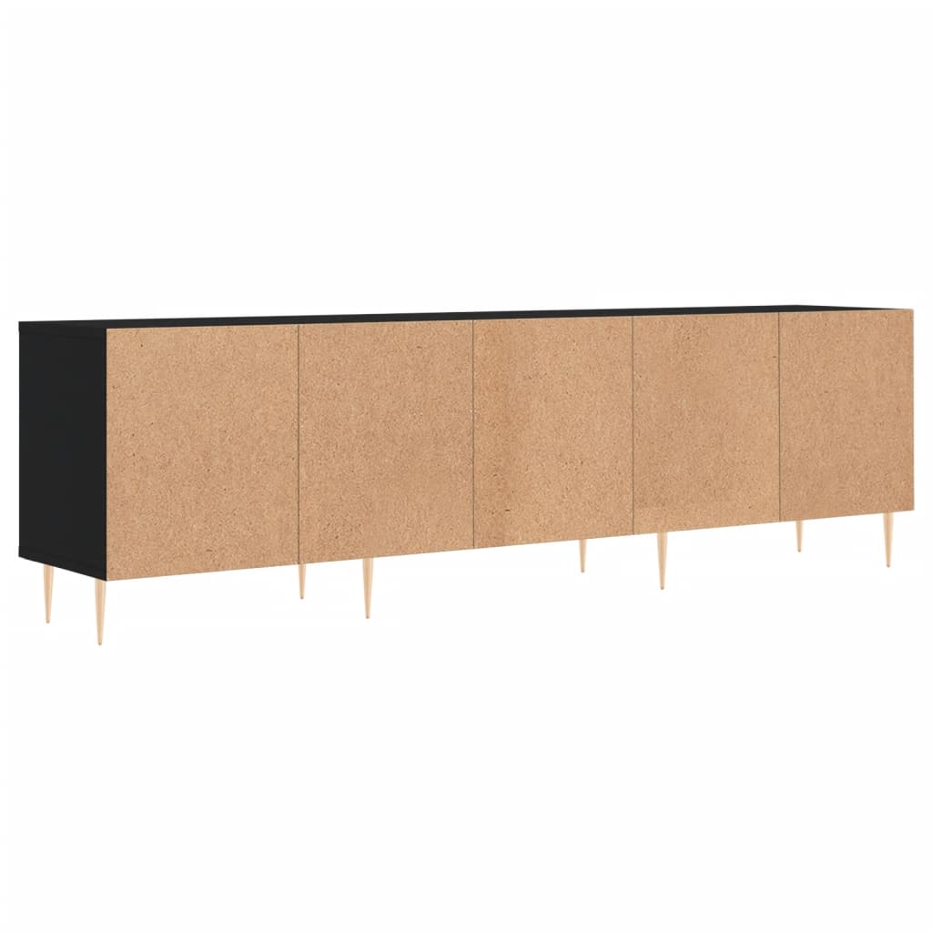 TV-skab Sort 150x30x44,5 cm Træ Materiale