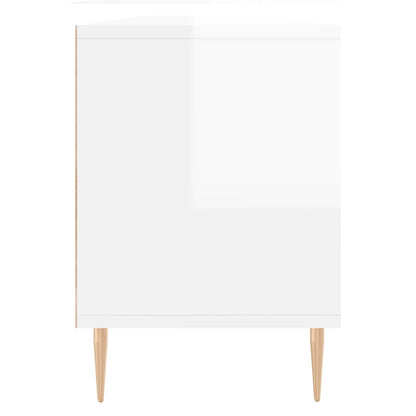 TV-Schrank Hochglanz-Weiß 150x30x44,5 cm Holzwerkstoff