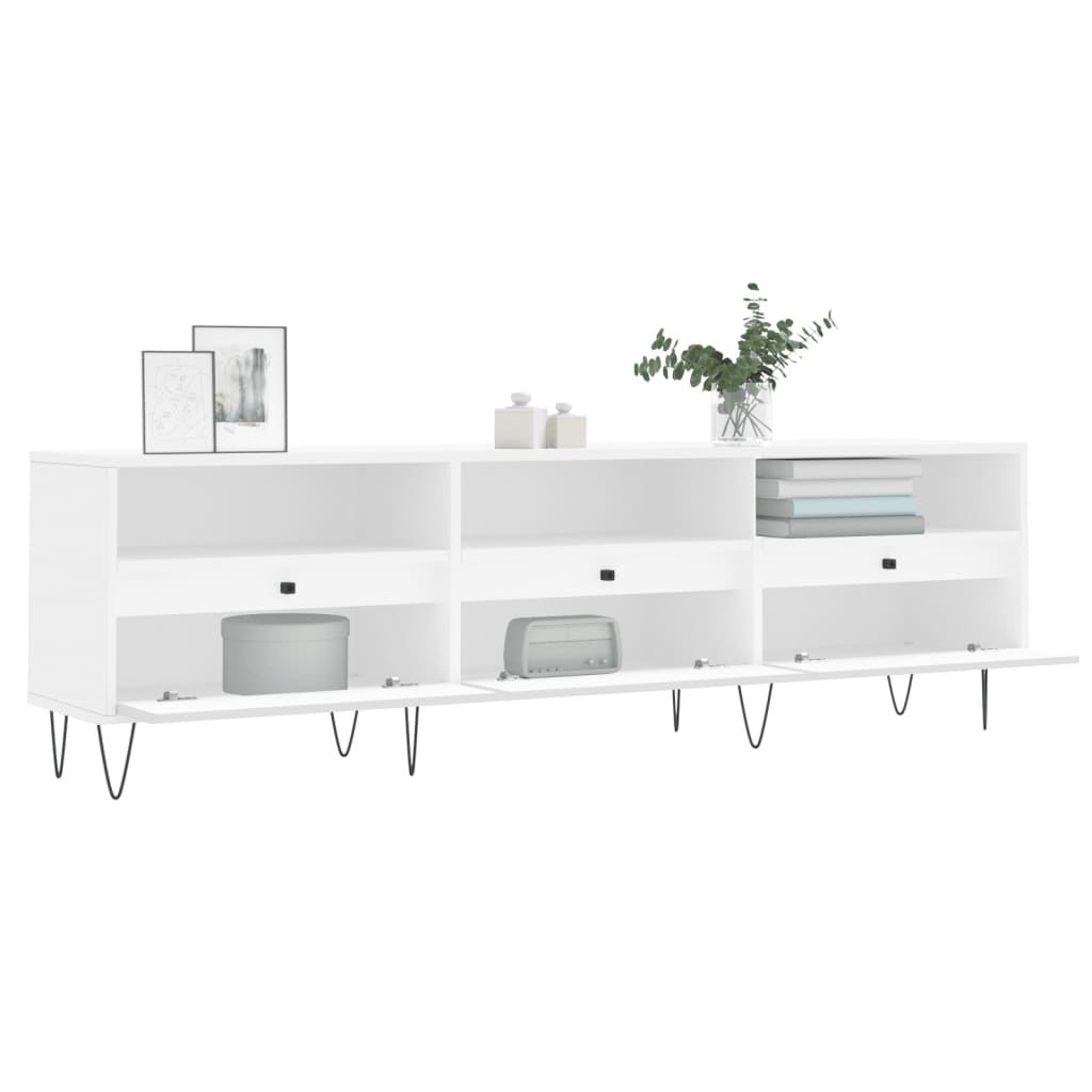 TV-skab Hvid 150x30x44,5 cm Træ Materiale