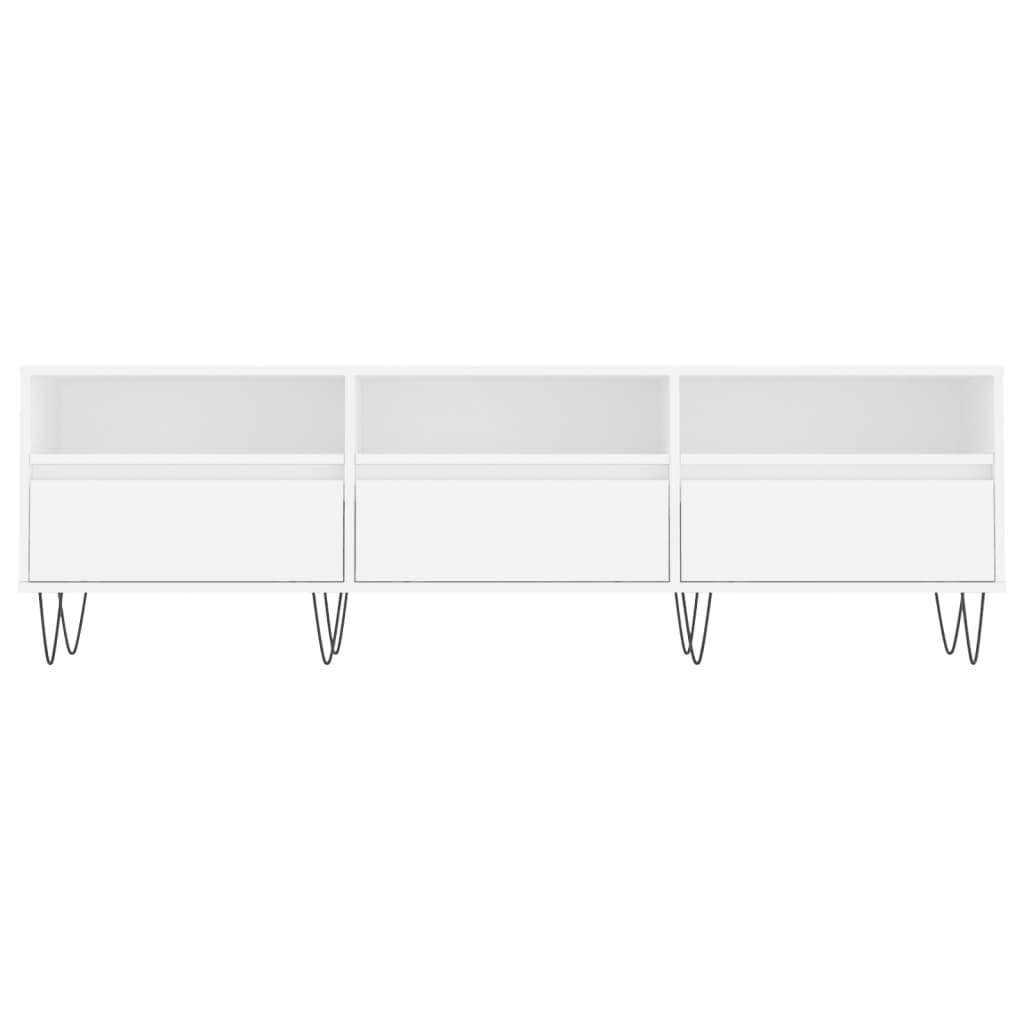 TV-skab Hvid 150x30x44,5 cm Træ Materiale