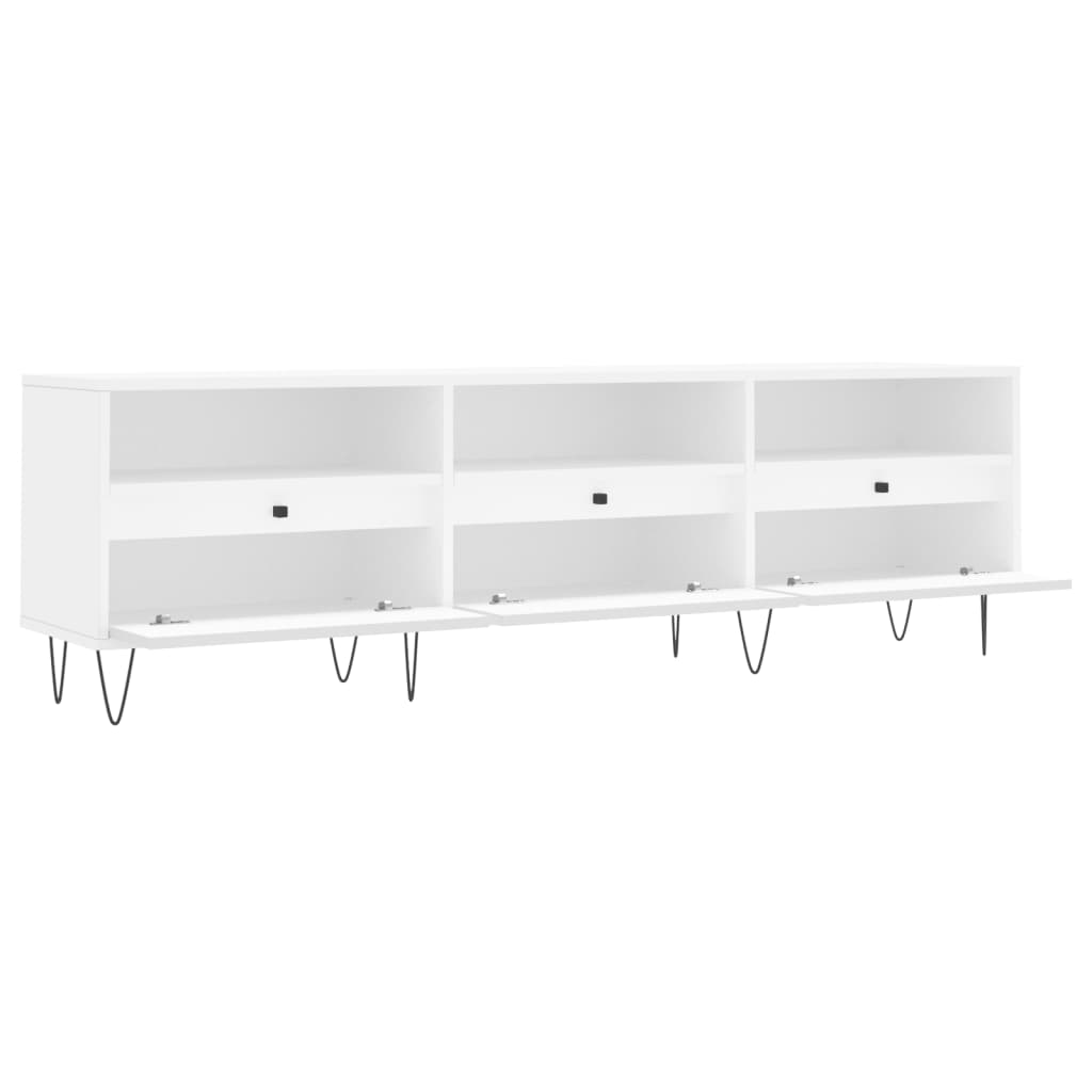 TV-skab Hvid 150x30x44,5 cm Træ Materiale