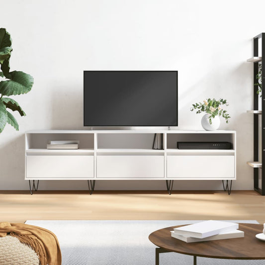 TV-skab Hvid 150x30x44,5 cm Træ Materiale